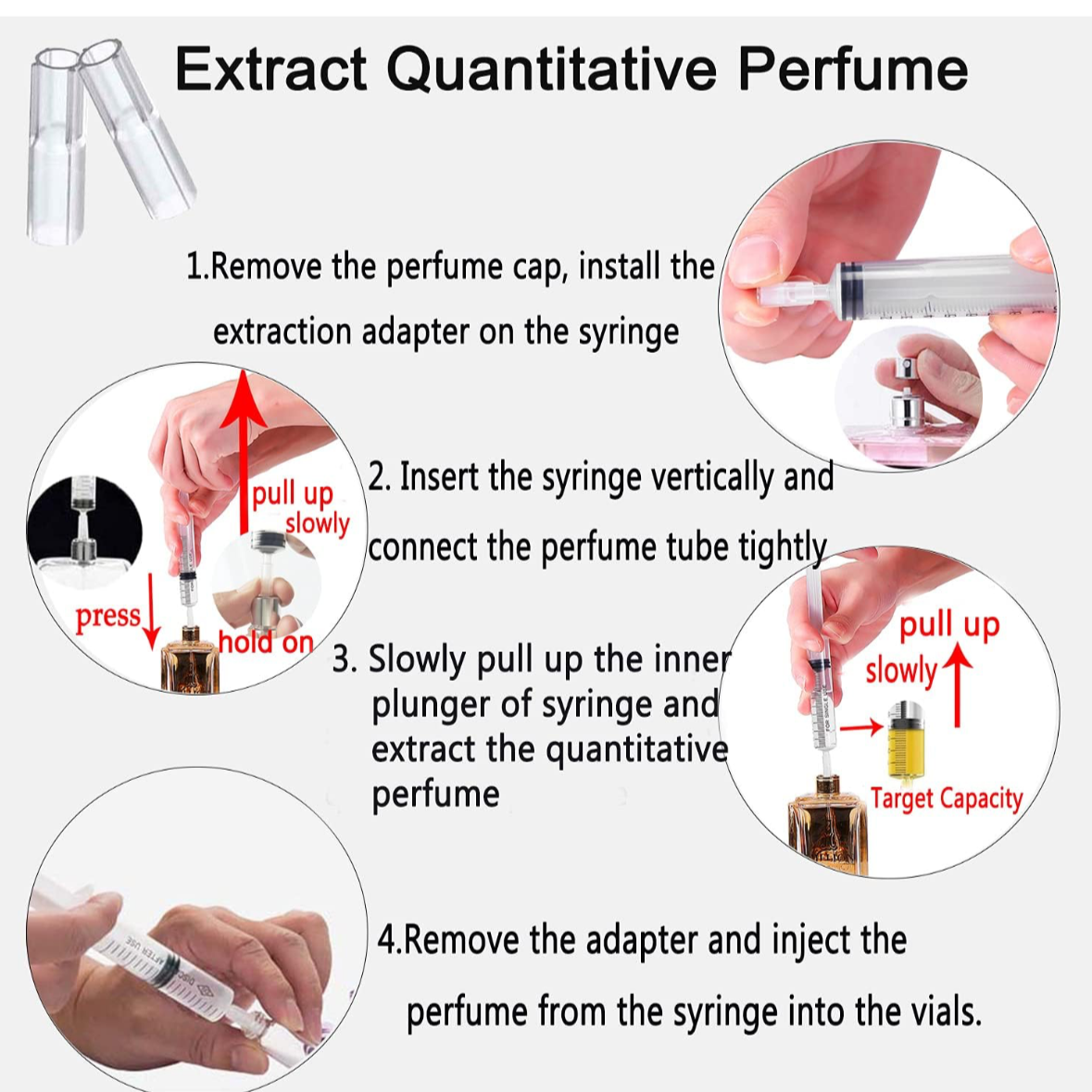 Decanting Syringe With Extractor Tip
